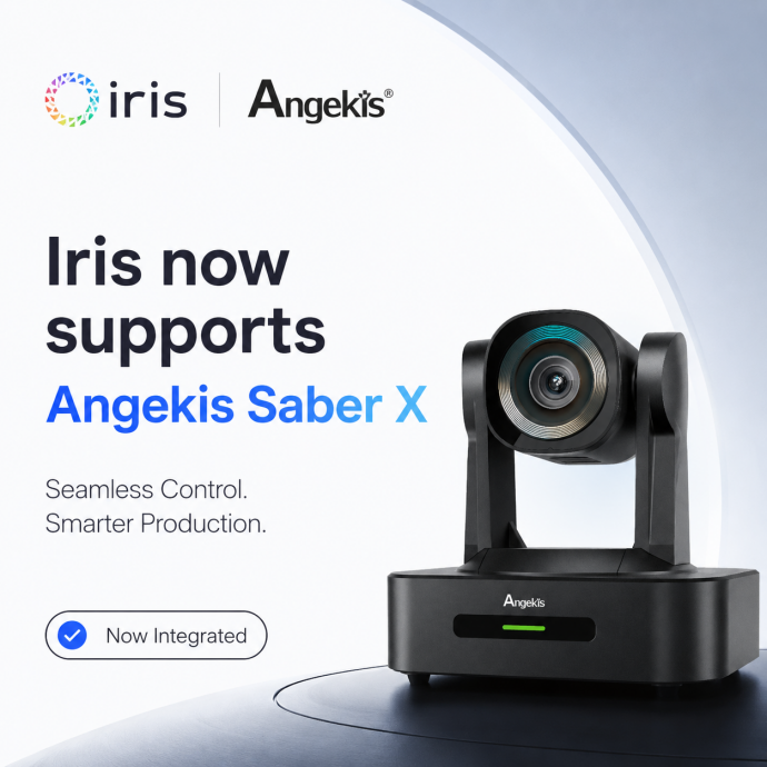 Angekis Partners with Iris by Audinate to Bring Remote Camera Workflows to Saber X Users